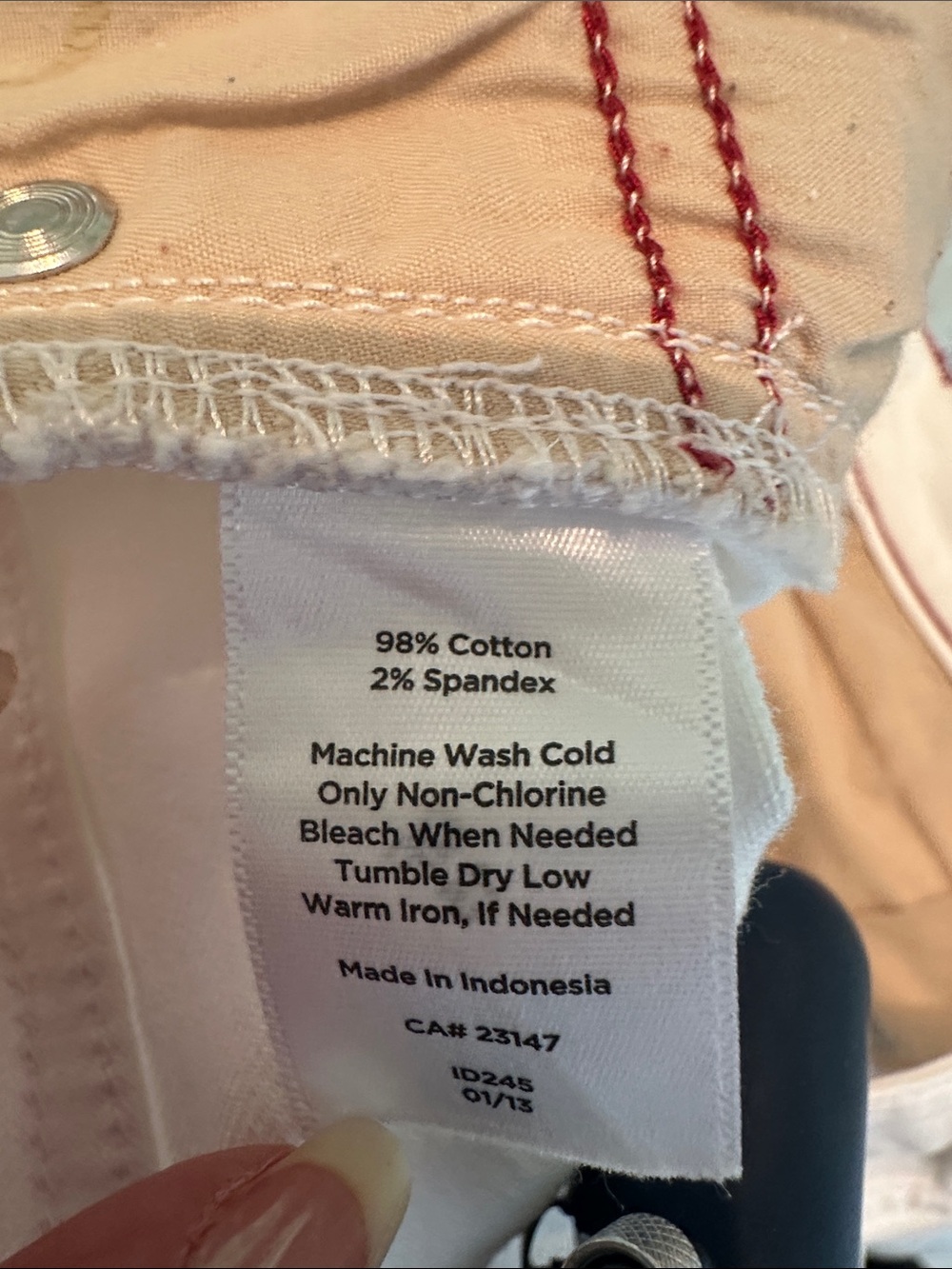 Talbots White Skinny Ankle Jeans with Stretchy Comfort - Picture 8 of 8